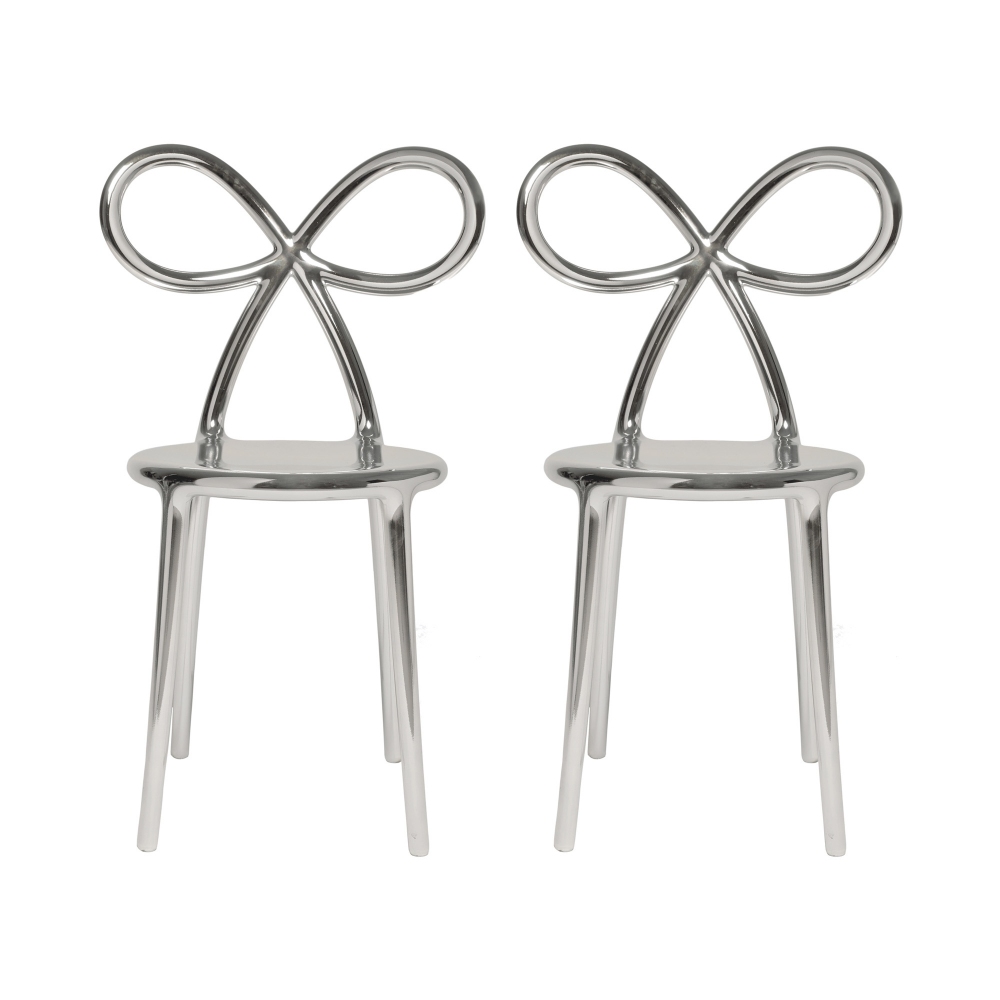 Qeeboo set of 2 Ribbon chairs with...