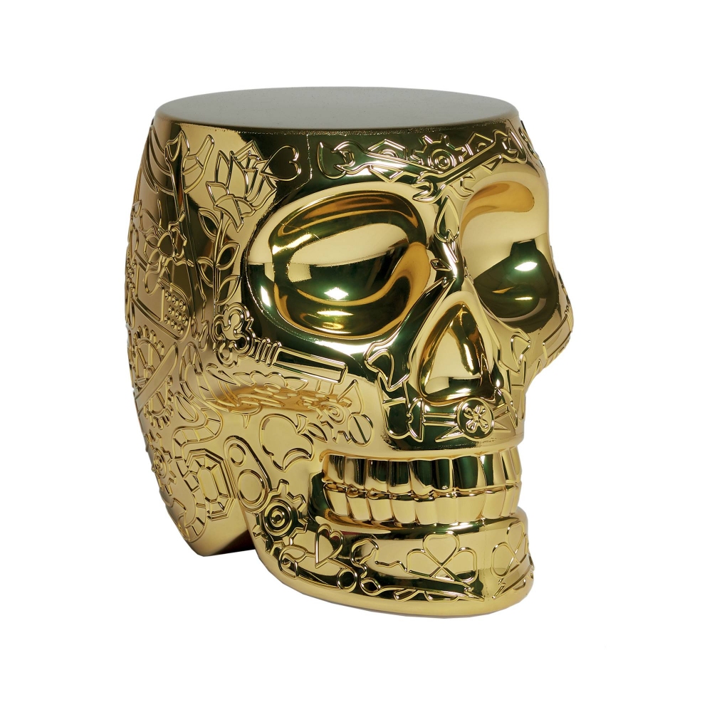 Qeeboo Mexico Metal finish stool/side table