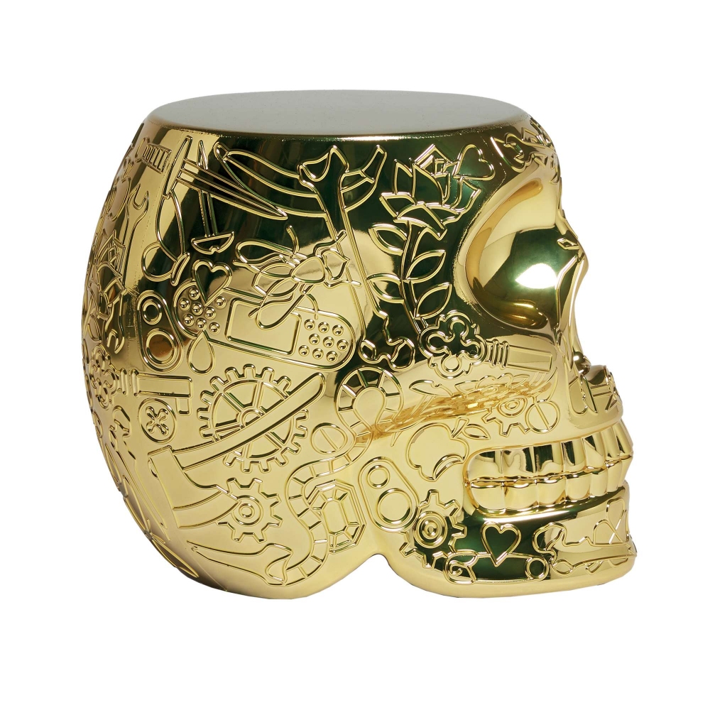 Qeeboo Sgabello/tavolino Mexico finitura metal