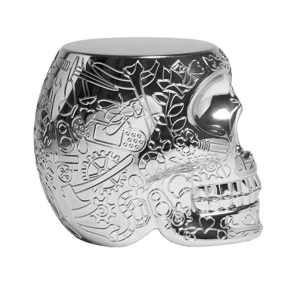 Qeeboo Mexico Metal finish stool/side table