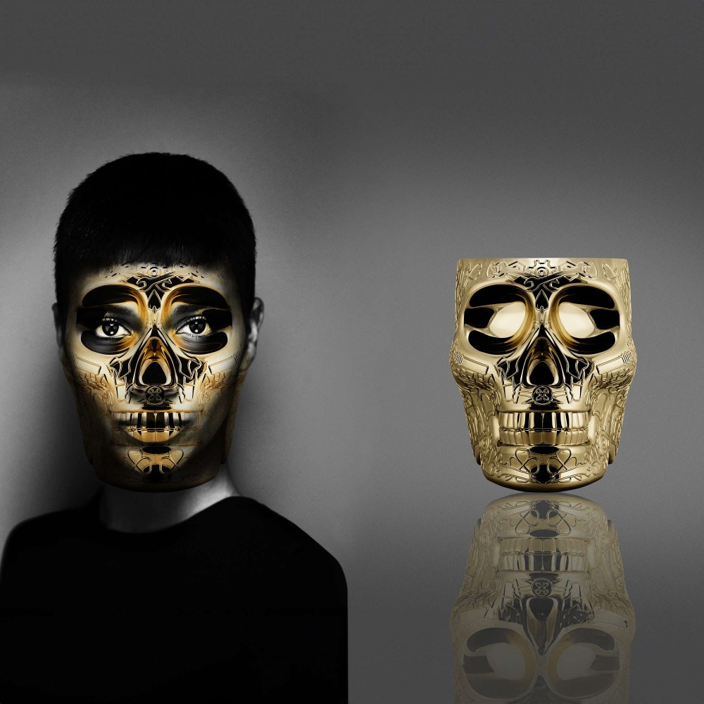 Qeeboo Sgabello/tavolino Mexico finitura metal