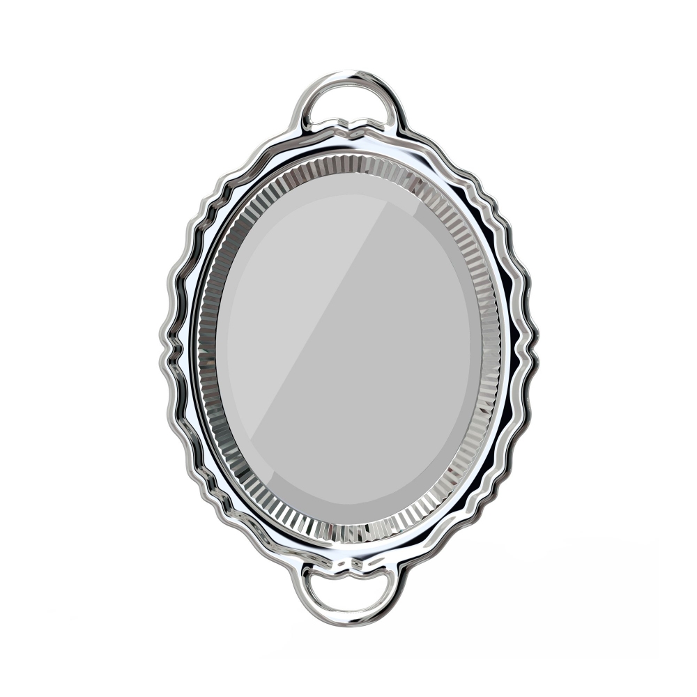 Qeeboo Specchio Plateau finitura metal