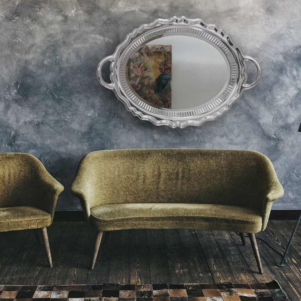 Qeeboo Plateau Mirror Metal finish