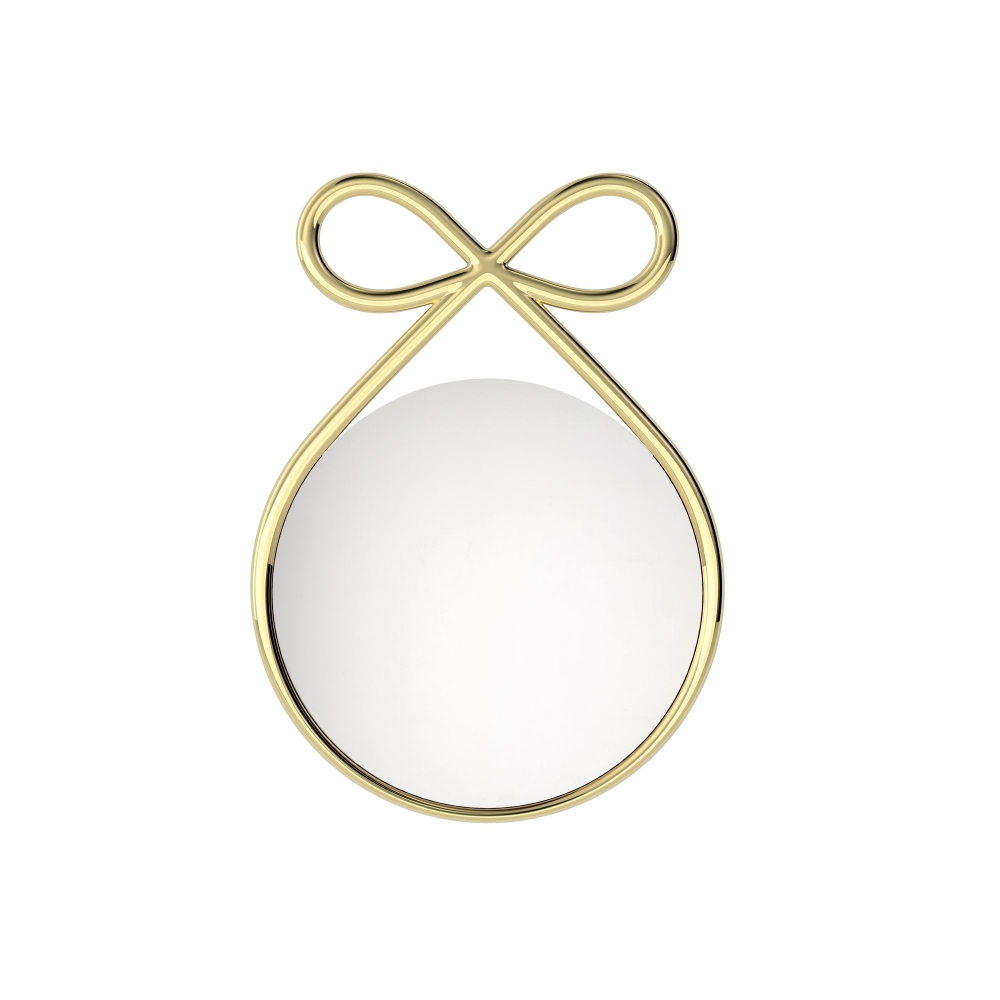 Qeeboo Specchio Ribbon finitura metal