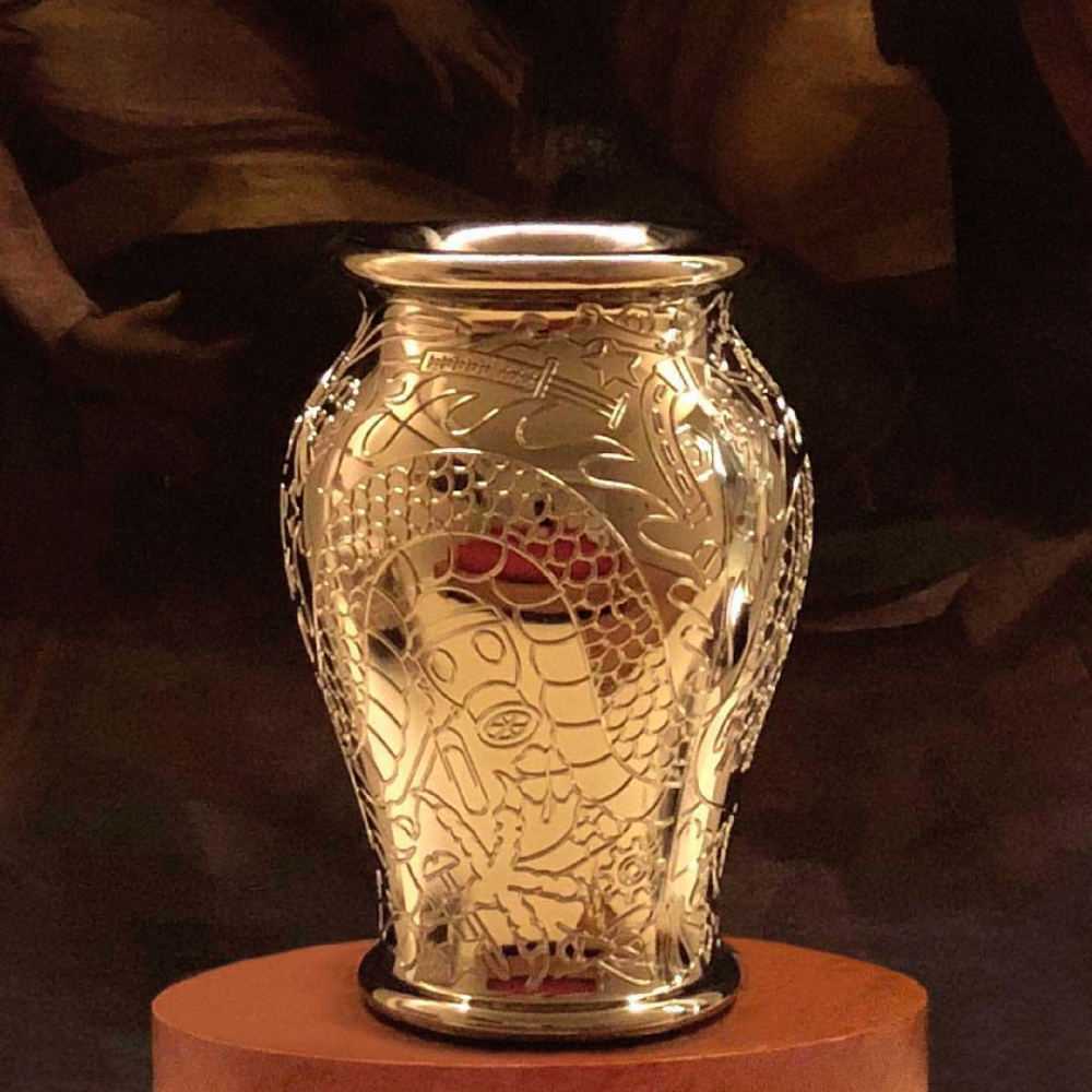 Qeeboo Ming Vase/Champagne Cooler in the Metal version