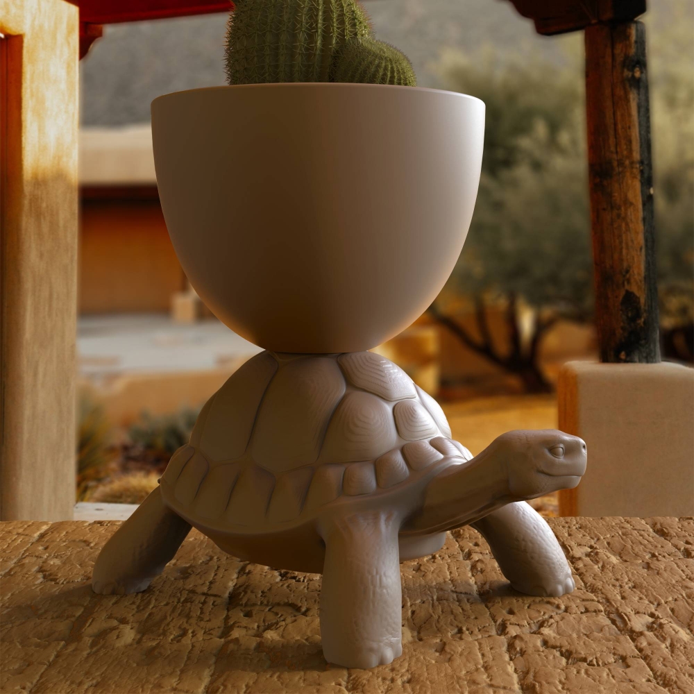 Qeeboo Vaso/Refrigerante Champagne Turtle Carry