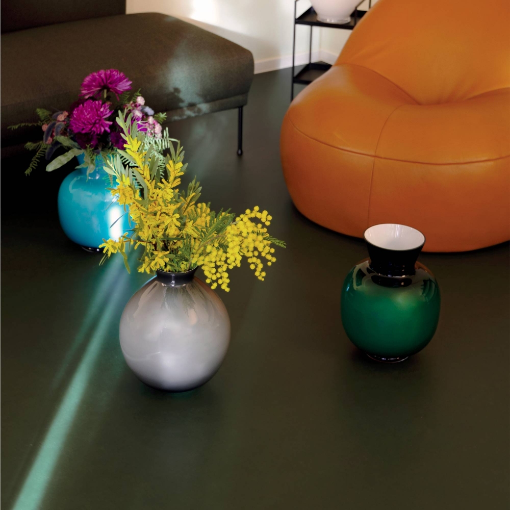 Rosenthal Silvana blown glass vase 33 cm