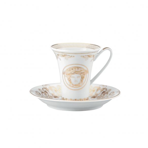 Rosenthal Versace Tazza da espresso con piattino Medusa Gala 9 cl