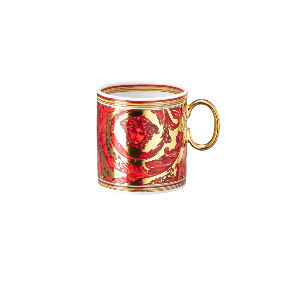 Rosenthal Versace Tazza da espresso con piattino Medusa Garland Red 10 cl