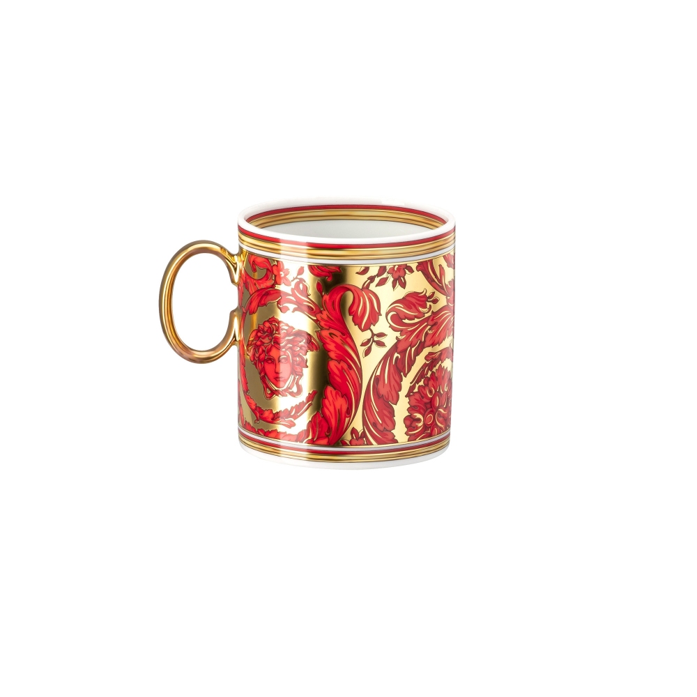 Rosenthal Versace Tazza da espresso con piattino Medusa Garland Red 10 cl