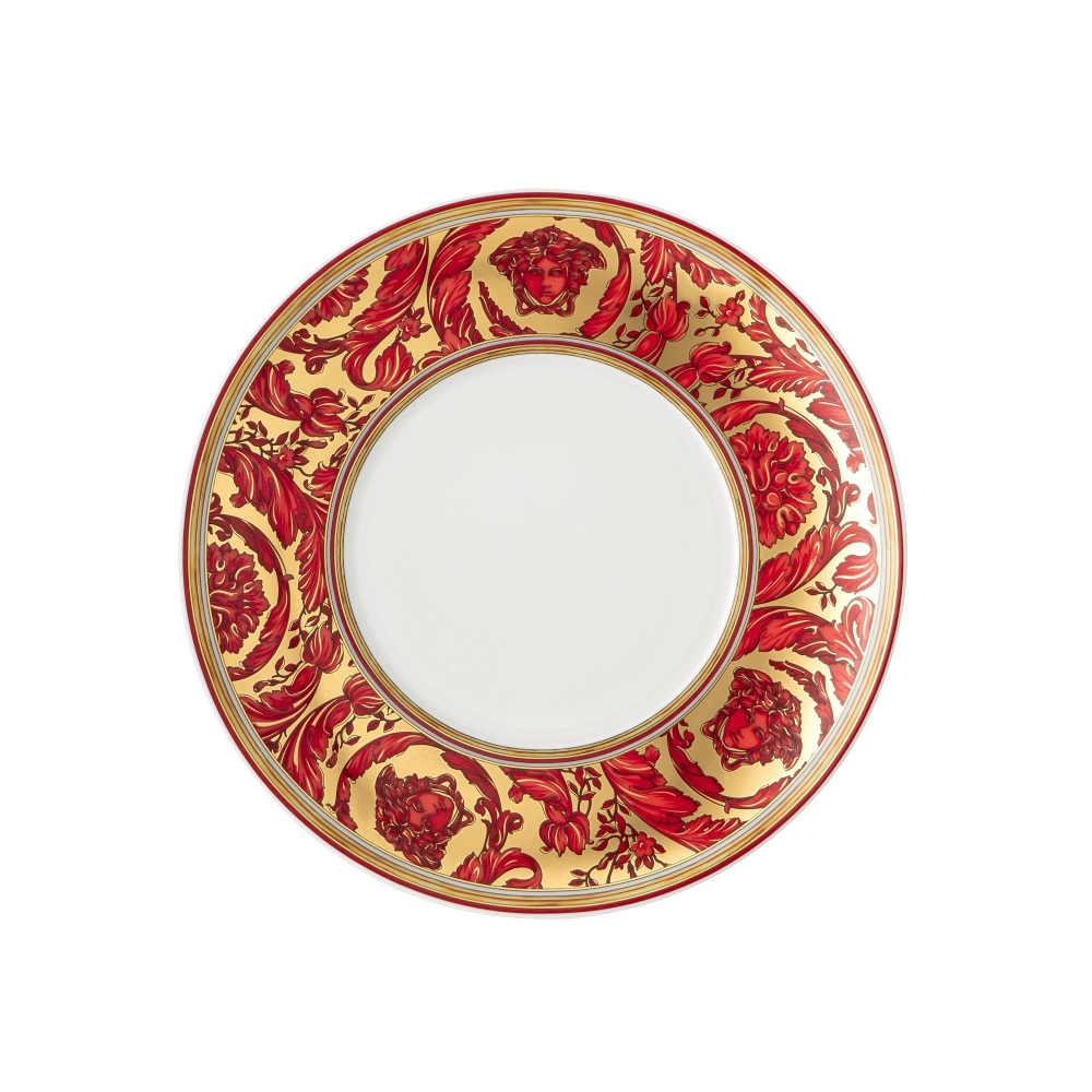 Rosenthal Versace Medusa Garland Red tea cup and saucer 20 cl