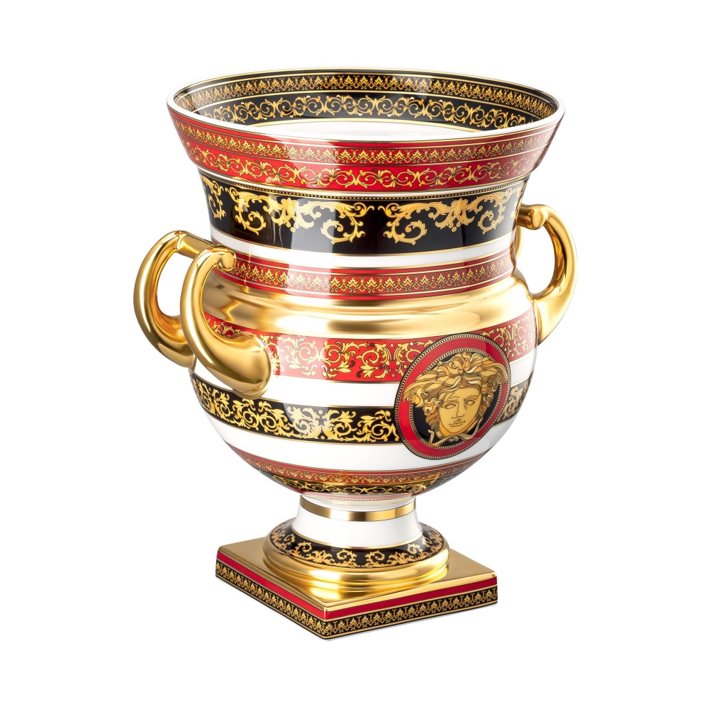 Rosenthal Versace Vaso su piedistallo Amphora Medusa - Edizione limitata 99 pezzi