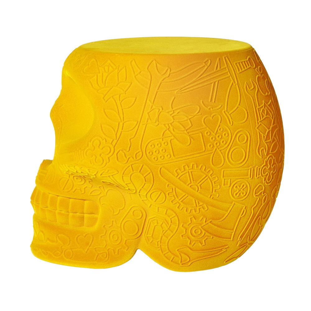 Qeeboo Sgabello/tavolino Mexico finitura Velvet