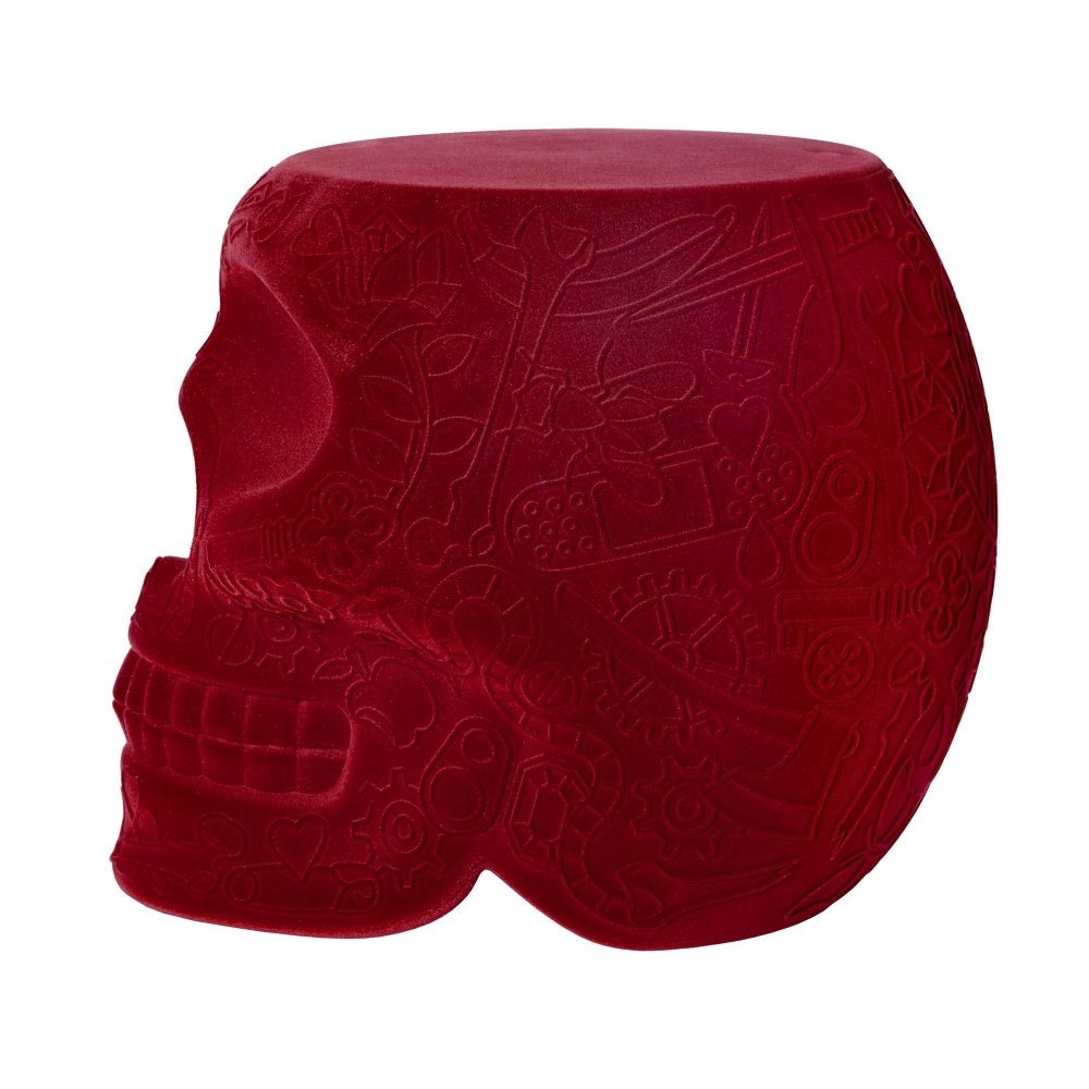 Qeeboo Sgabello/tavolino Mexico finitura Velvet