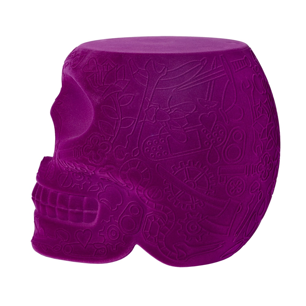 Qeeboo Mexico Velvet finish stool/side table