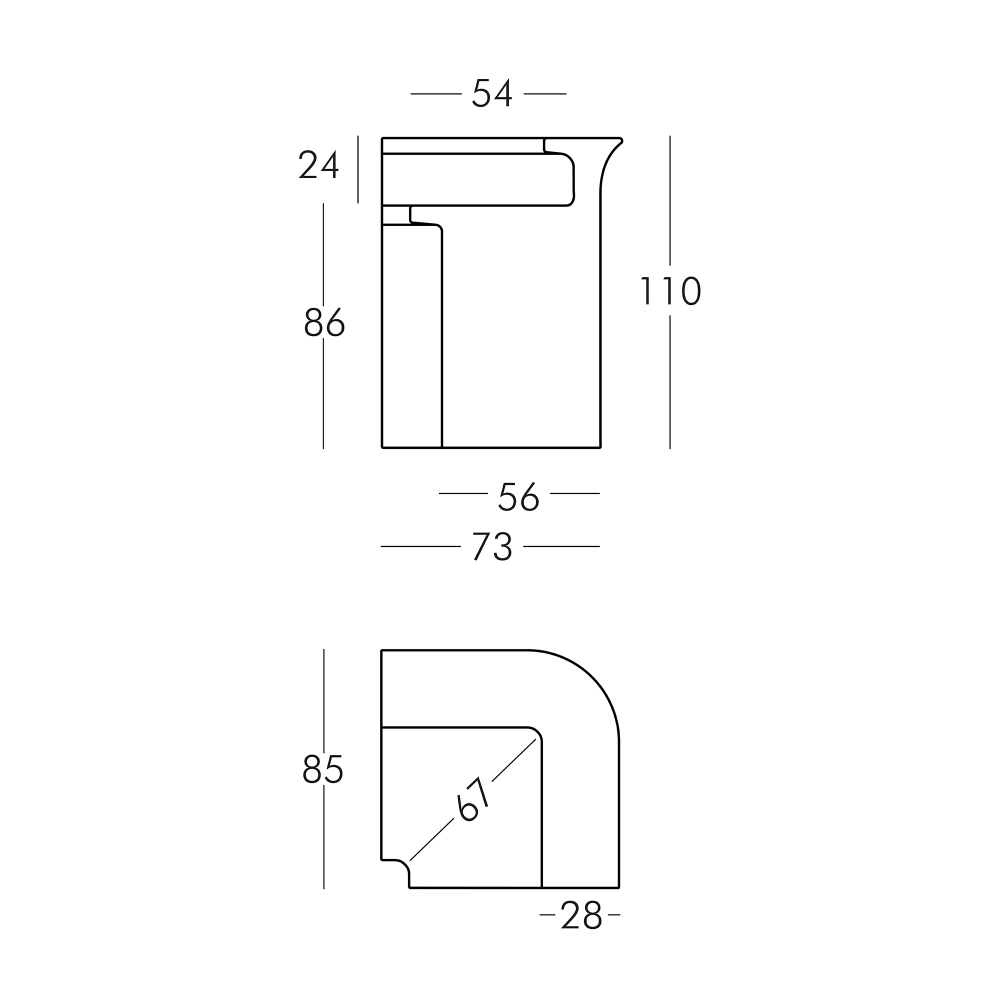 Slide Break Corner Counter