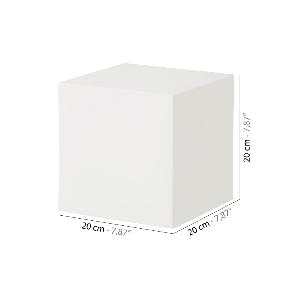 Slide Lampada da Tavolo/Terra Cubo da esterno