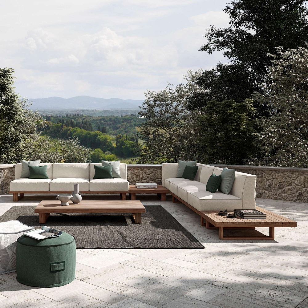 Atmosphera 9.zero teak coffee table 85x85x25h cm