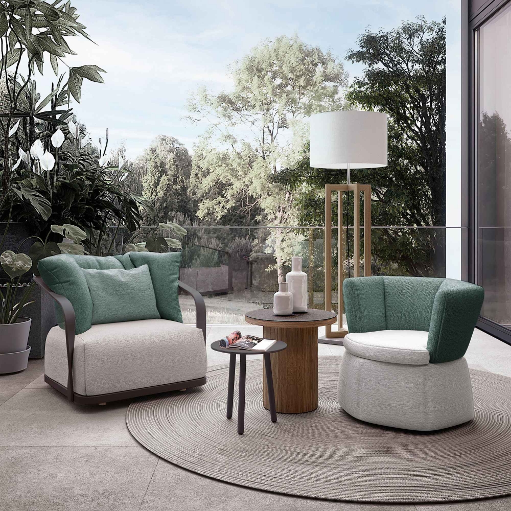 Atmosphera Dream outdoor service table Ø40x40h cm