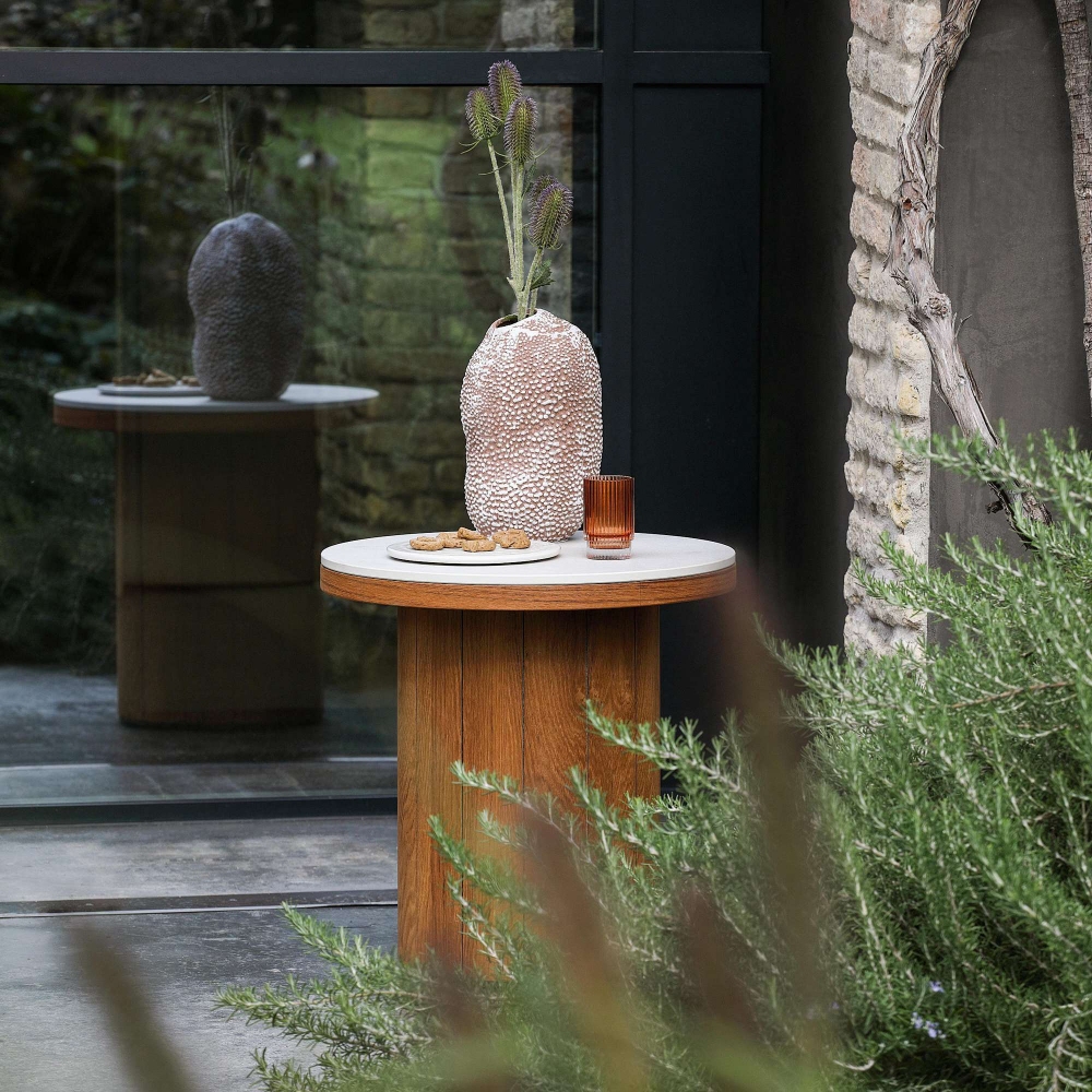 Atmosphera Tavolino da servizio outdoor Frisbee Ø50x51h cm