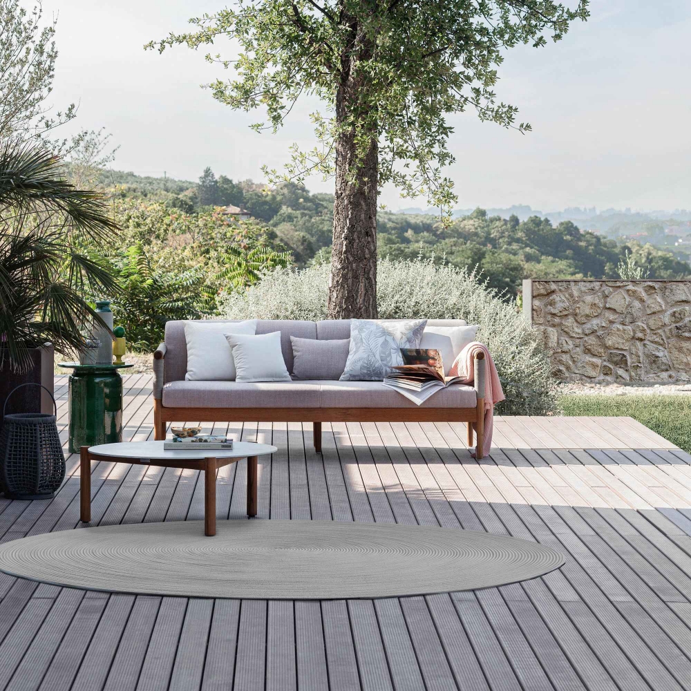 Atmosphera Lodge round outdoor low table Ø96x38.5h cm