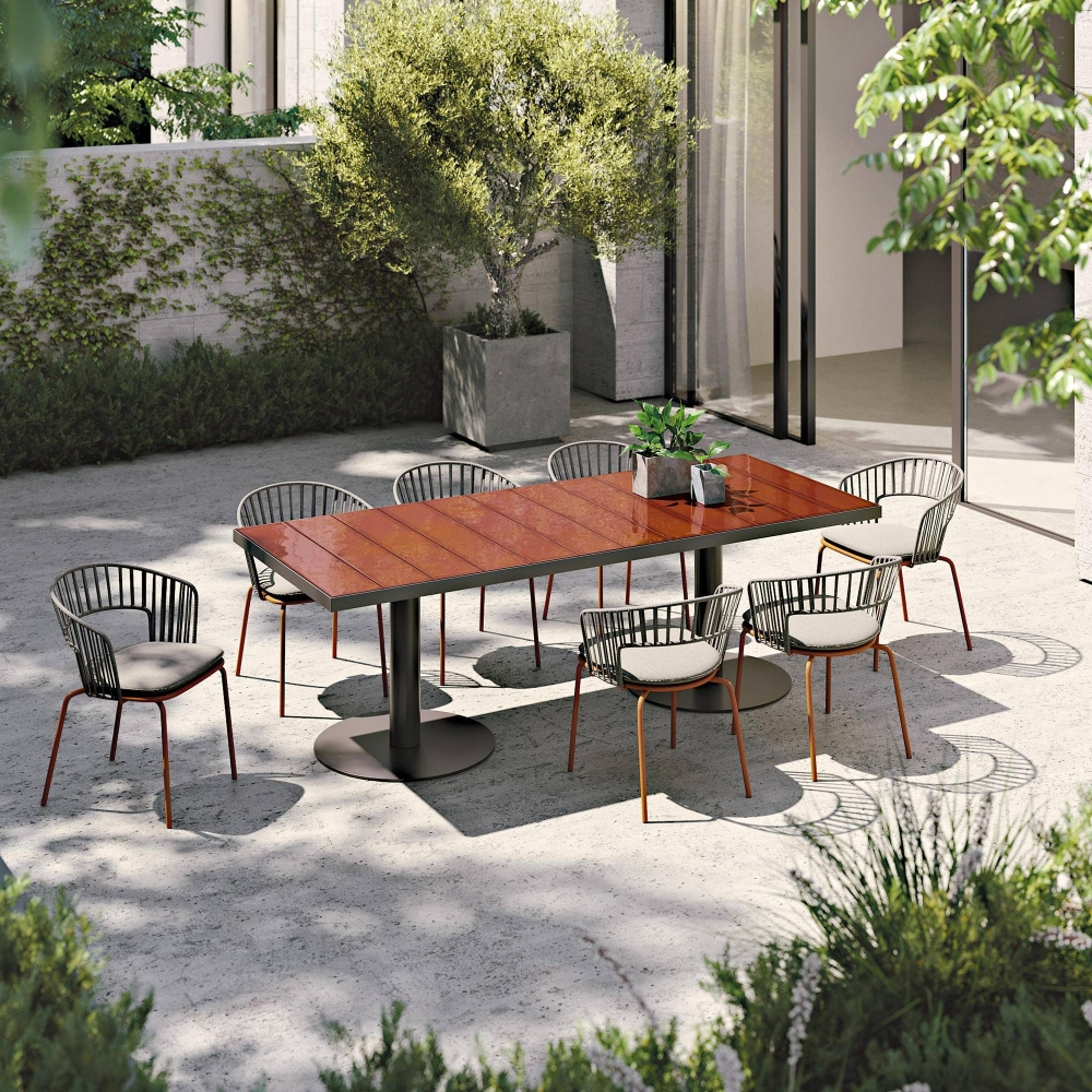 Atmosphera Tavolo da esterno Pantagruel 247x100x76h cm