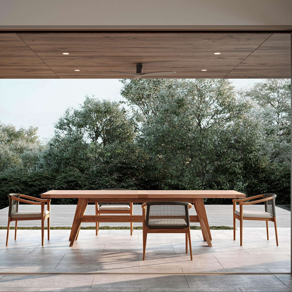 Atmosphera Tavolo rettangolare da esterno Typhoon 240x100x75h cm