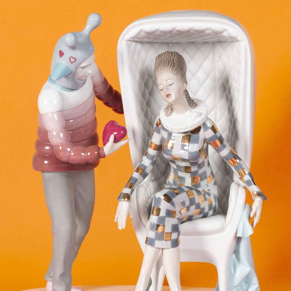 Lladró The Love Explosion Couple Figurine - by Jaime Hayon