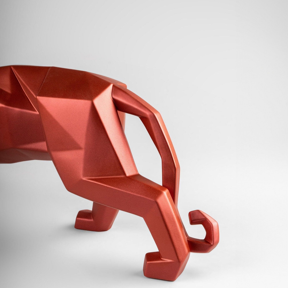 Lladró Figurina Pantera - rosso metallizzato