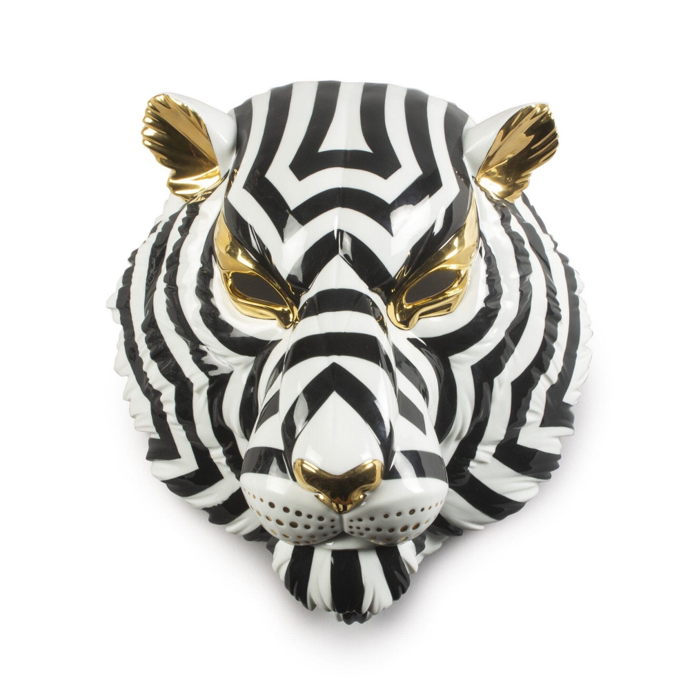 Lladró Tiger Mask (black-gold)