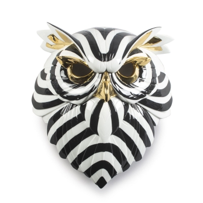 Lladró Owl Mask (black-gold)