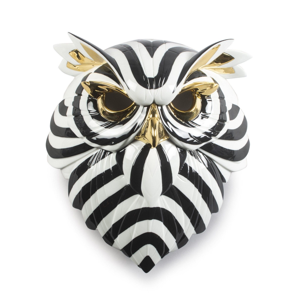 Lladró Owl Mask (black-gold)