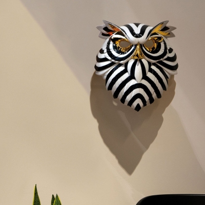 Lladró Owl Mask (black-gold) 2