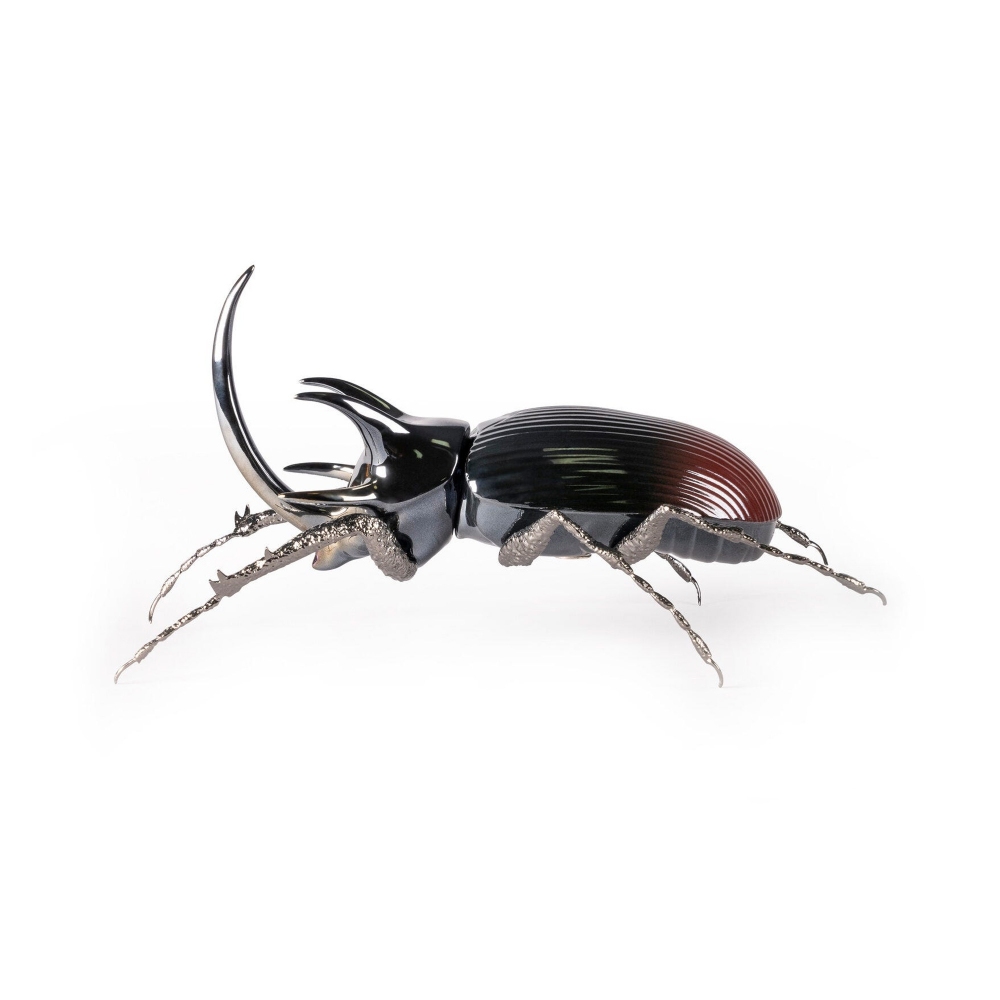 Lladró Rhinoceros Beetle Figure