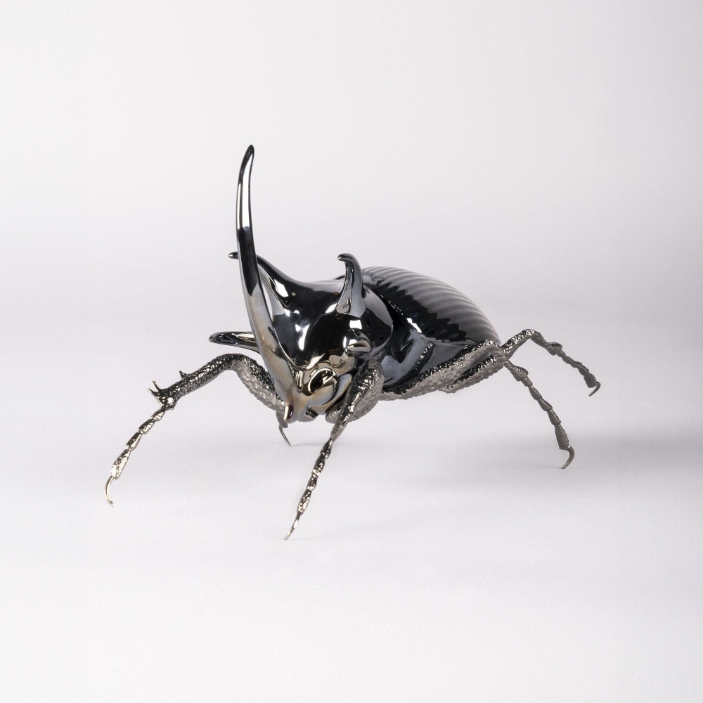 Lladró Rhinoceros Beetle Figure