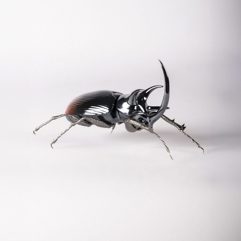 Lladró Rhinoceros Beetle Figure