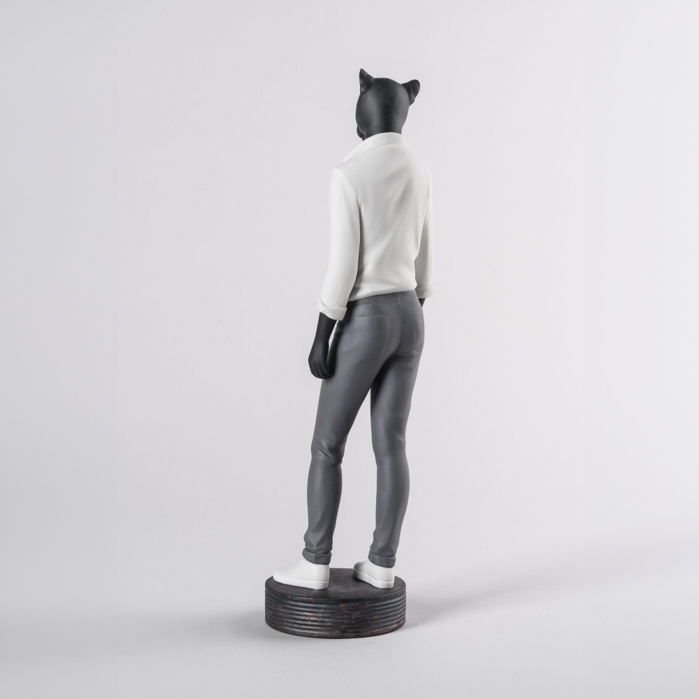 Lladró Panther Woman Figure