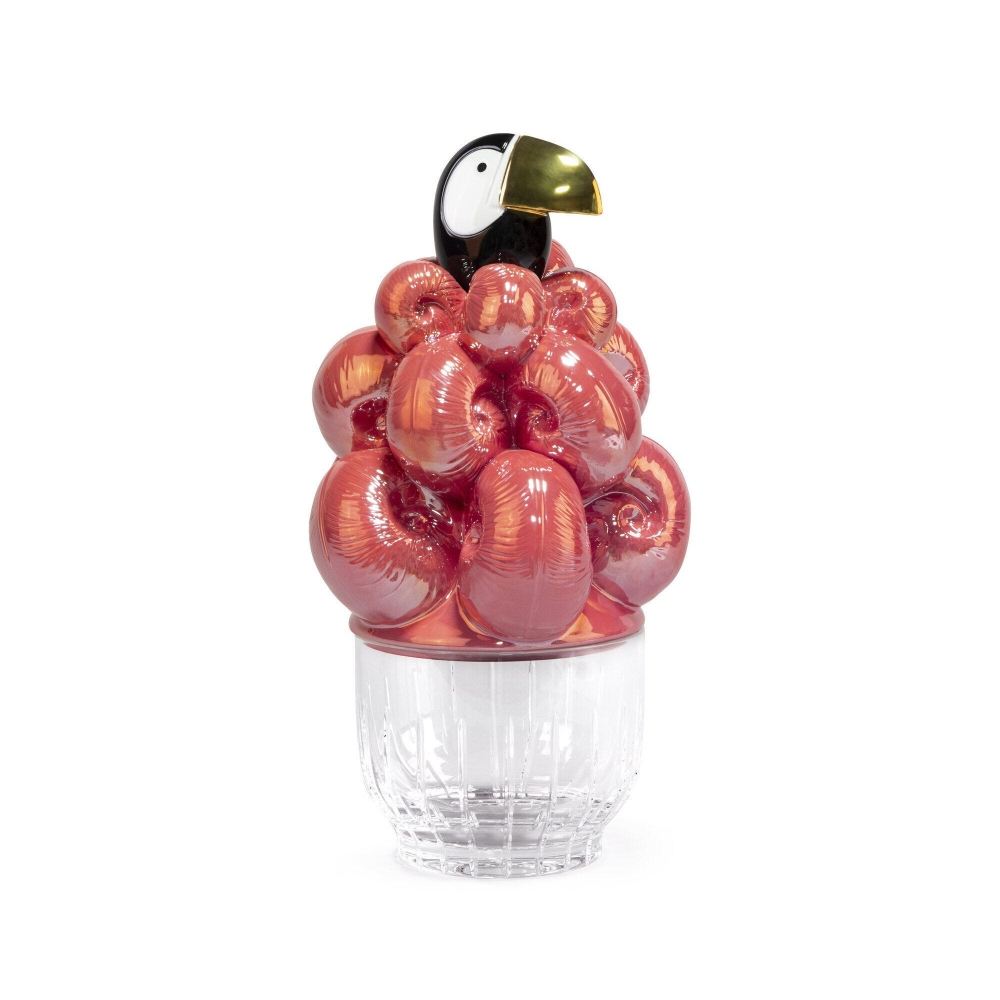 Lladró Toucan ice bucket - golden luster