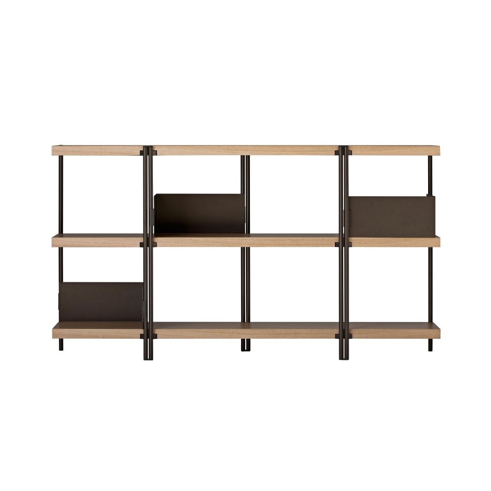 Driade Zigzag bookcase H 88 Rovere
