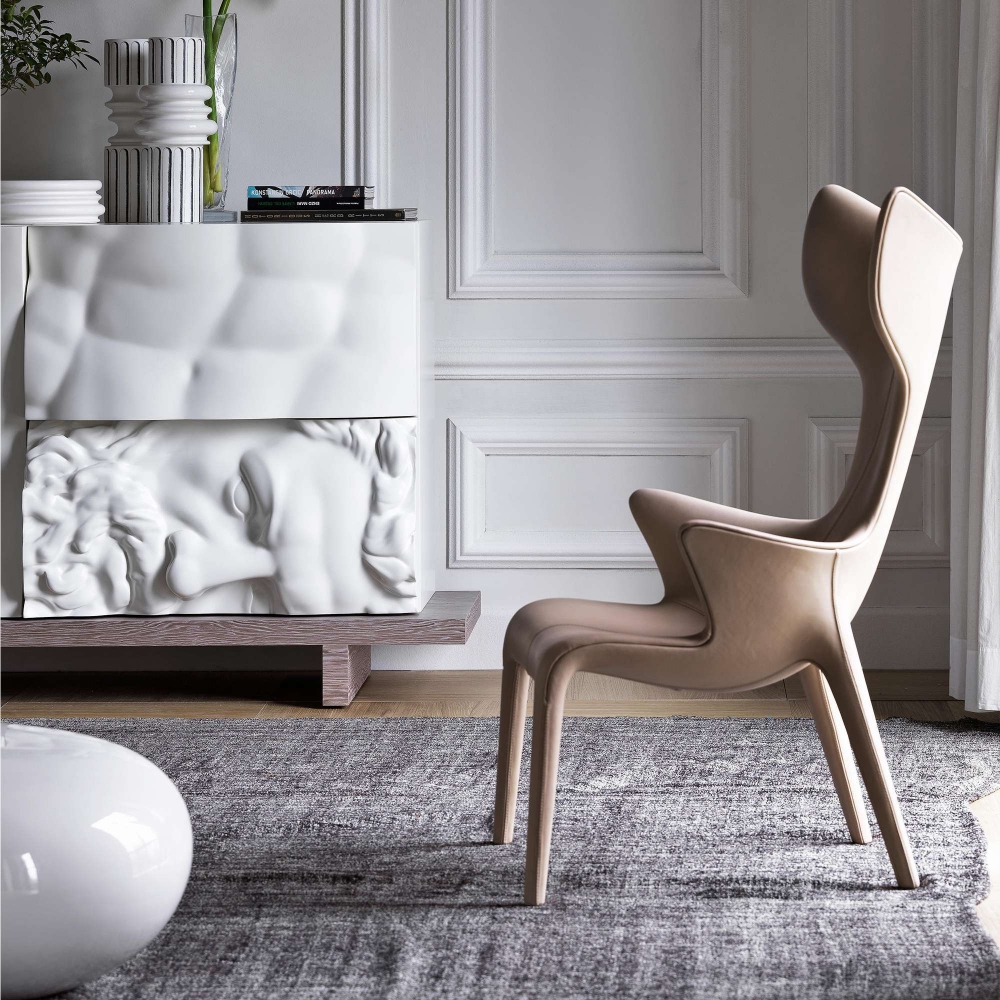 Driade Poltrona in pelle Lou Read