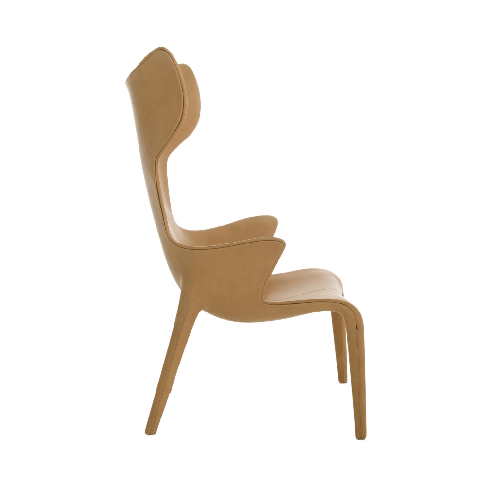 Driade Poltrona in pelle Lou Read