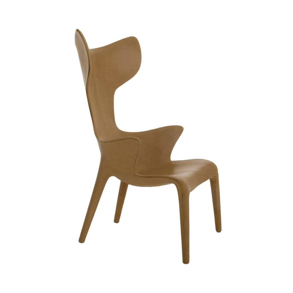 Driade Poltrona in pelle Lou Read