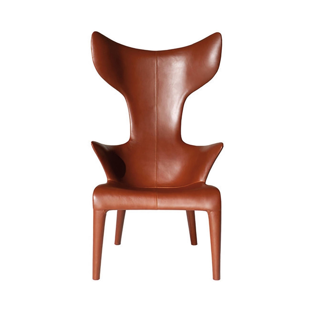 Driade Poltrona in pelle Lou Read