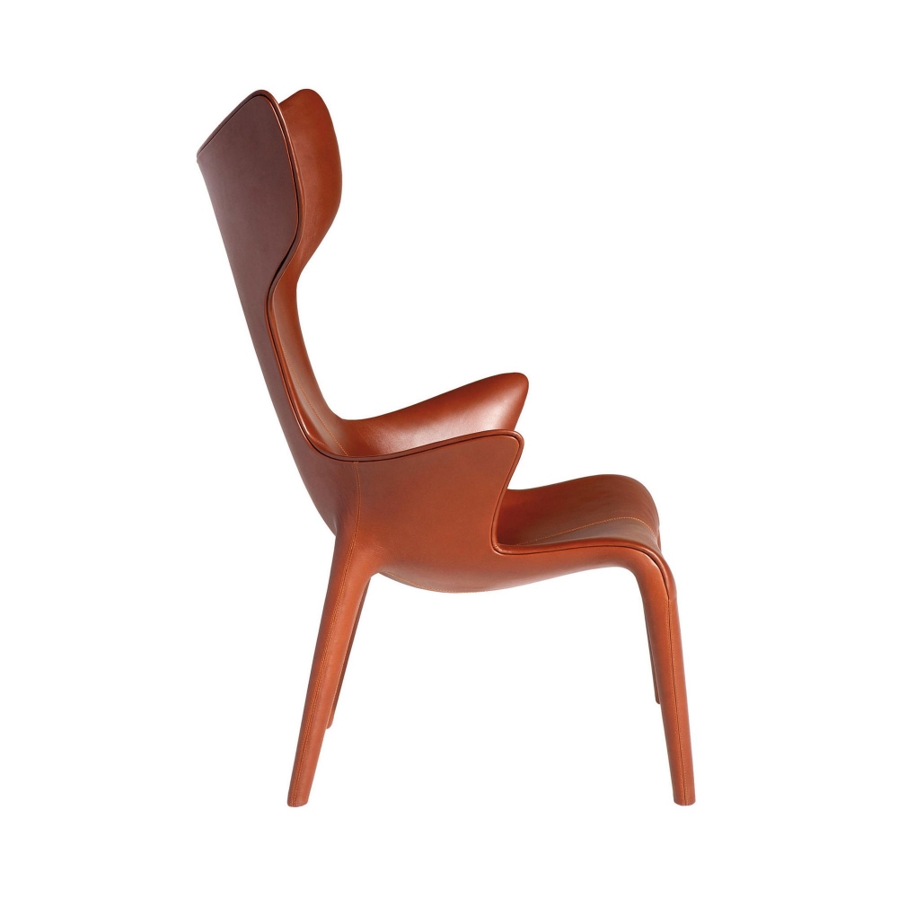 Driade Poltrona in pelle Lou Read