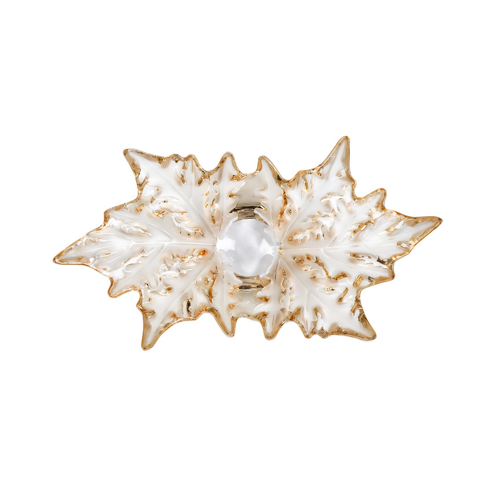 Lalique Coppa in cristallo grande Champs Élysées Cristallo dorato lucido