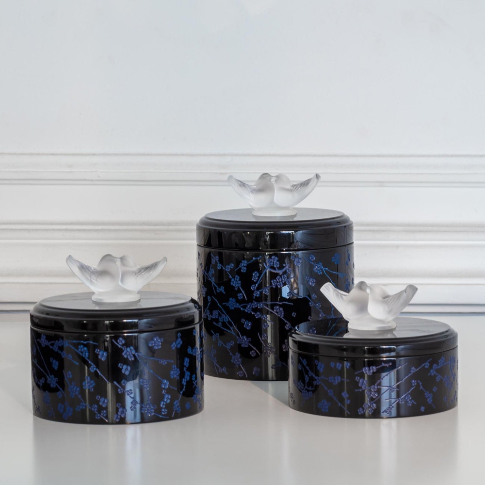 Lalique Scatola Fleurs de cerisier, misura media