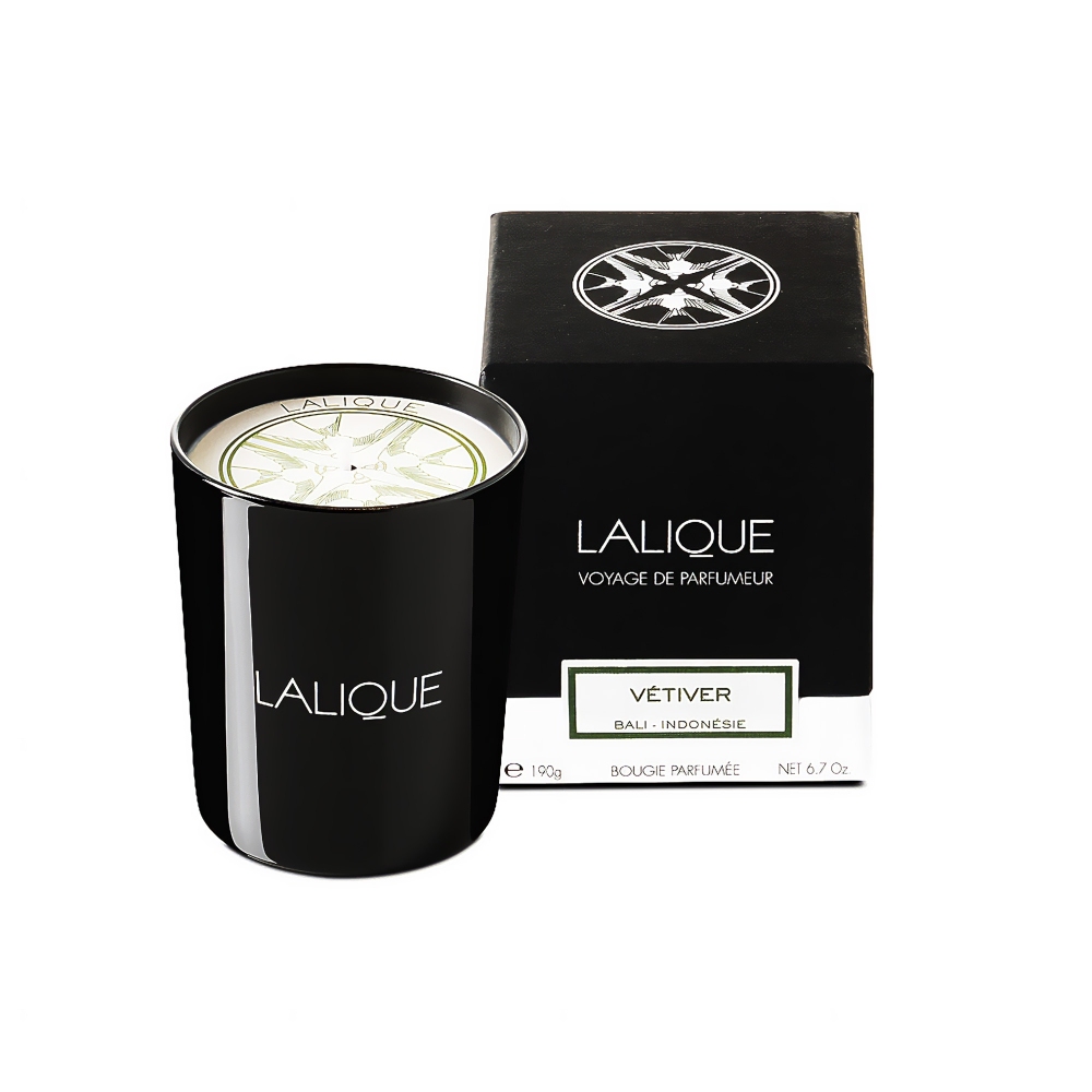 Lalique Vetiver scented candle, Bali...