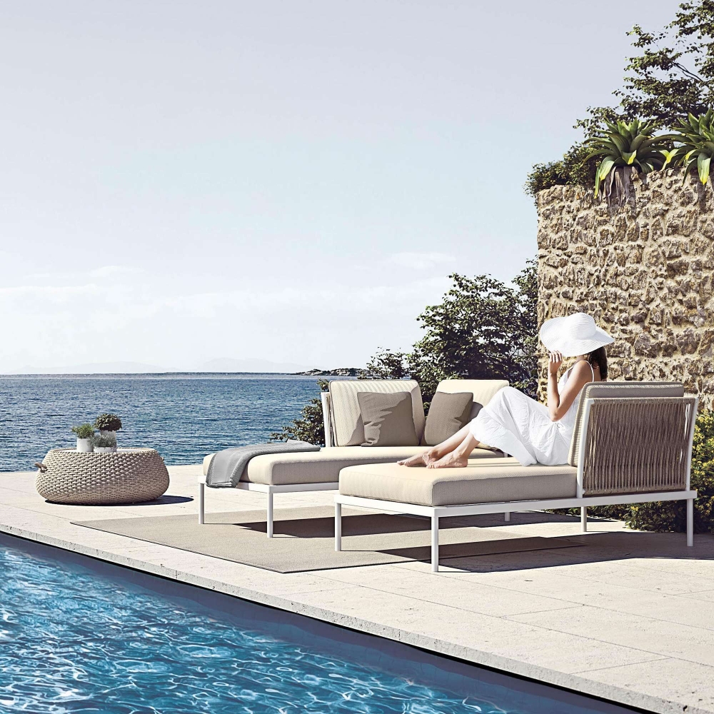 Atmosphera Flash outdoor left-hand daybed