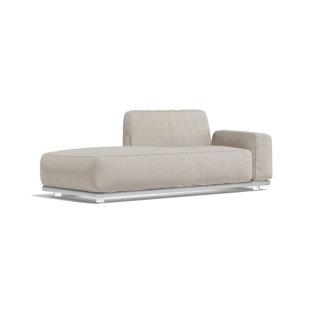 Atmosphera Chaise longue angolare Laguna - Bracciolo a destra