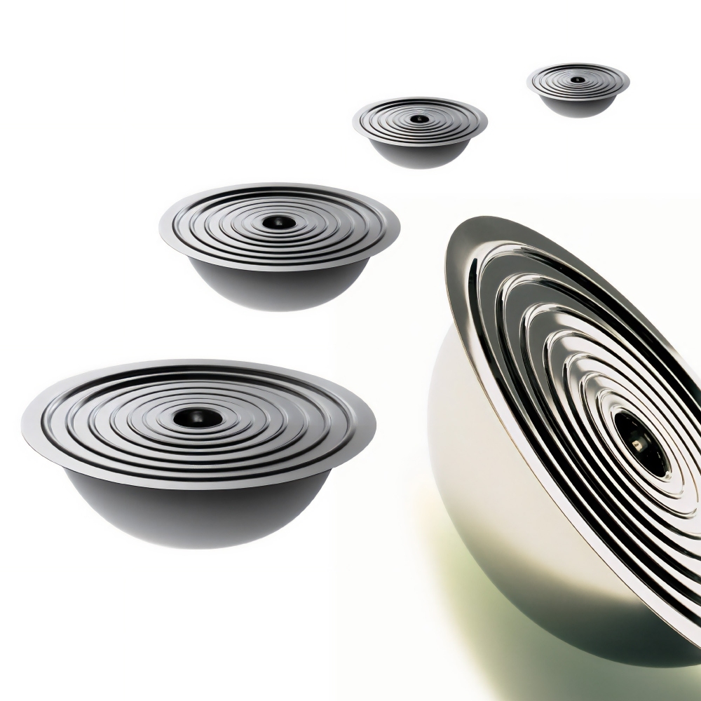 Serafino Zani 8 Planetarium Steel Bowls